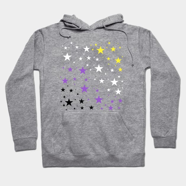 Enby Stars Hoodie by anomalyalice